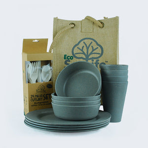 Set Familiar Biodegradable para Picnic. Elige color