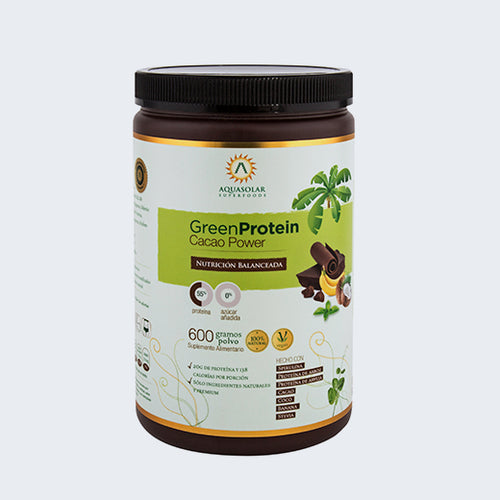 Proteína Vegana de Cacao y Spirulina