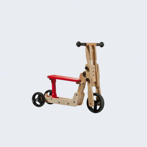 Scooter 2 en 1 hecho de Madera Sostenible