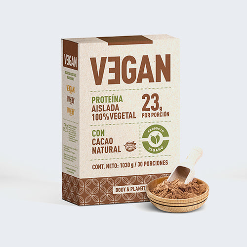 Proteína Vegana de Cacao o Vainilla