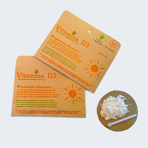 Vitamina B12, D2 o D3 en Polvo