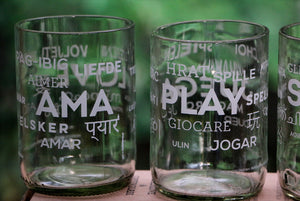 Set de 4 vasos Happy Glass