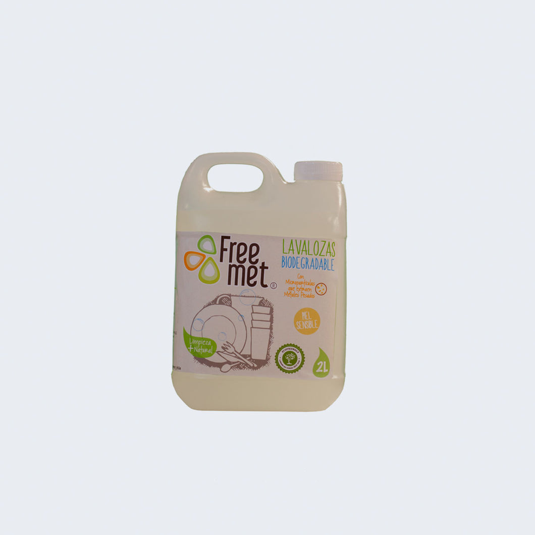 Lavalozas Natural y Biodegradable Freemet de 2 Litros