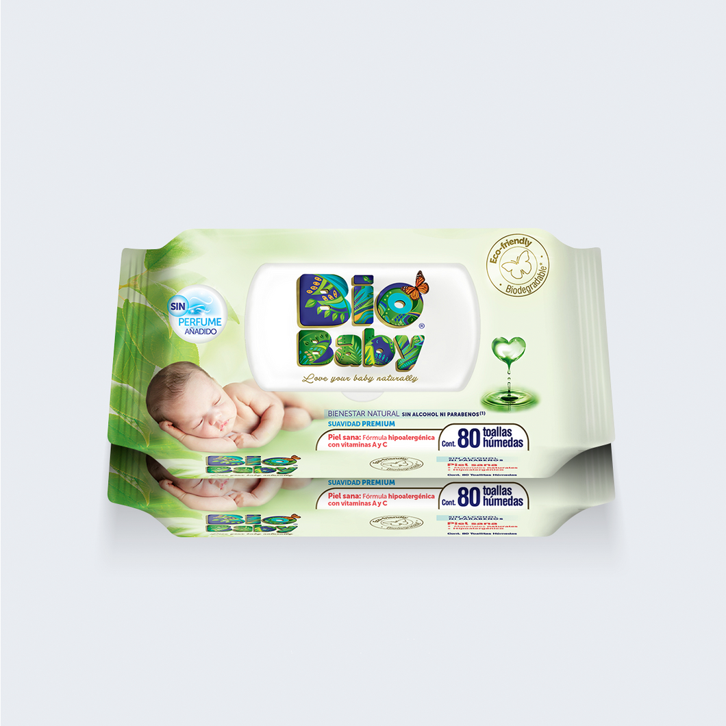 160 Toallitas Humectantes BioBaby